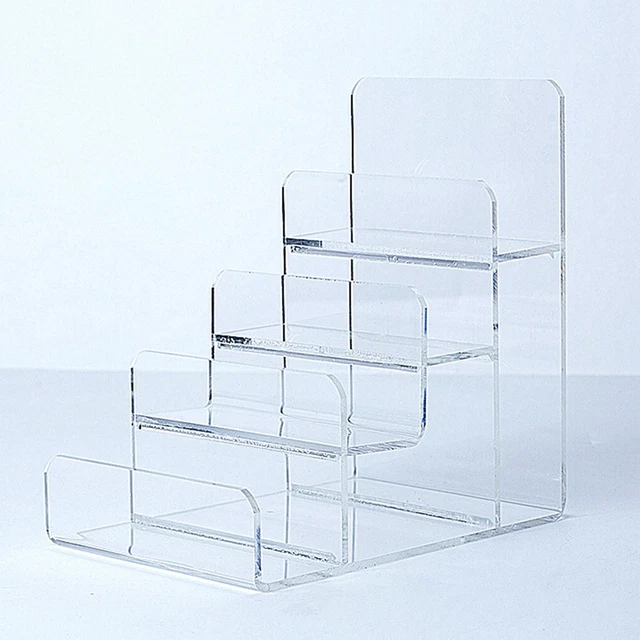 Acrylic Riser Display Shelf Transparent Rack Handbag Purse Display Stand Holder