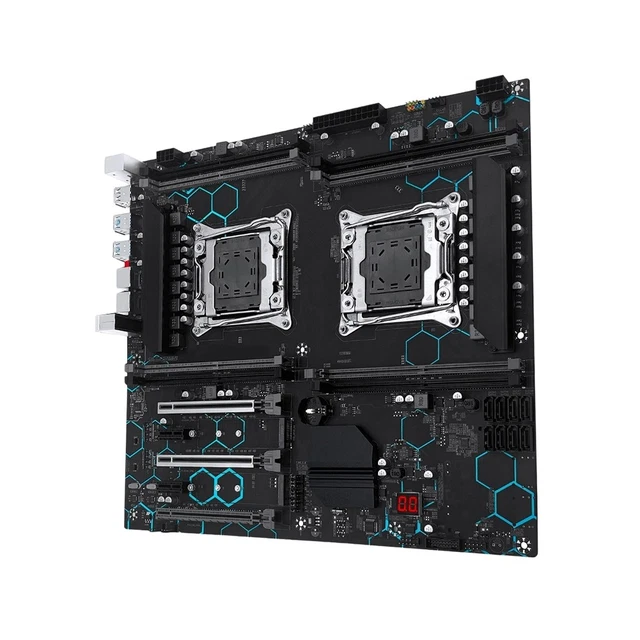 MACHINIST X99 MD8 Motherboard Dual CPU E-ATX Support Xeon LGA 2011 ...