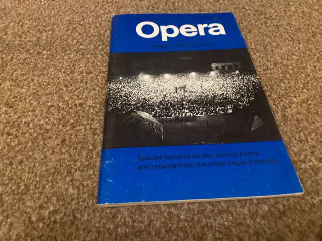Opera Magazine 1970 Aut Annual Festival Issue.