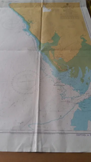 1985 Admiralty Nav. Map: 1961: England.w.coast. Rossall Point To St Bees Head