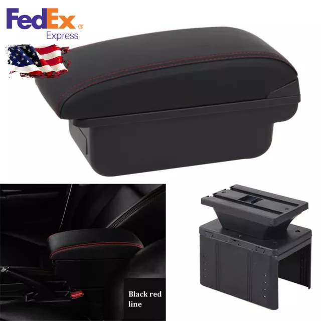 Car Accessories Universal Armrest Cover Center Console Elbow Rest Box Storage US