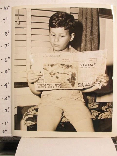 ABC TV radio show photo 1940s QUIZ KIDS Joel Kupperman baseball newspaper