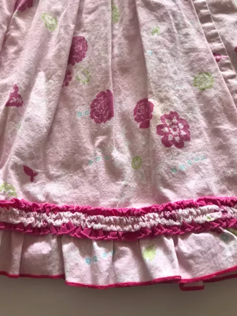 Charlie Rocket Girts 4T Sun Dress Pink Floral Cotton 3