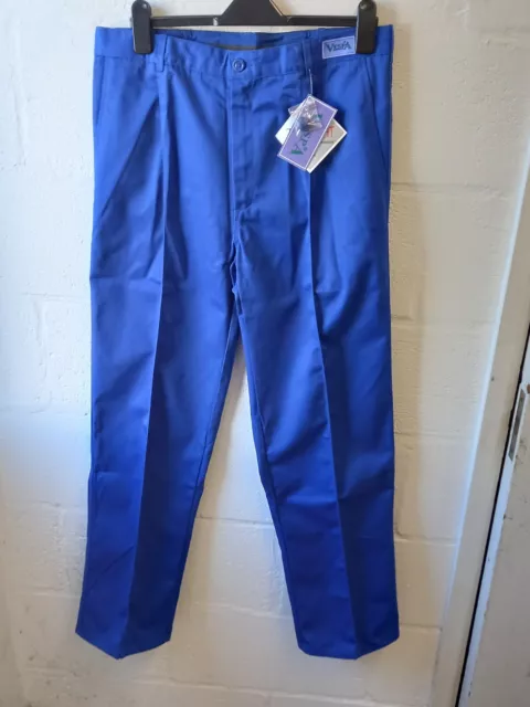 Vespa Royal Blue / Sapphire Work Trousers 34R 34" Waist 31" Leg Teflon Coated