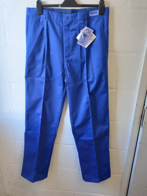 Vespa Royal Blue / Sapphire Work Trousers 36R 36" Waist 31" Leg Teflon Coated