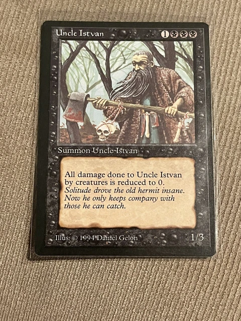 Magic: The Gathering – Uncle Istvan (Zio Istvan) – Carta Singola The Dark (DRK) – Rarità Non Comune