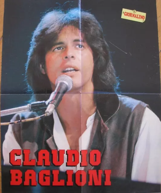 Zeitschrift Die Newsletter Werbeplakat Poster Claudio Baglioni