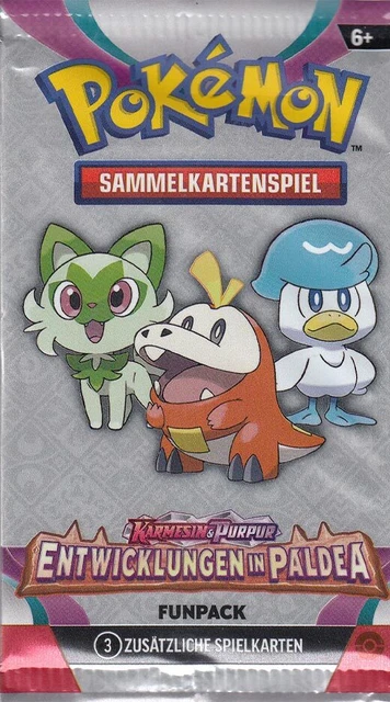 Sviluppi Pokemon Cremigiano e Viola a Paldea - 1 Funpack/Promopack tedesco