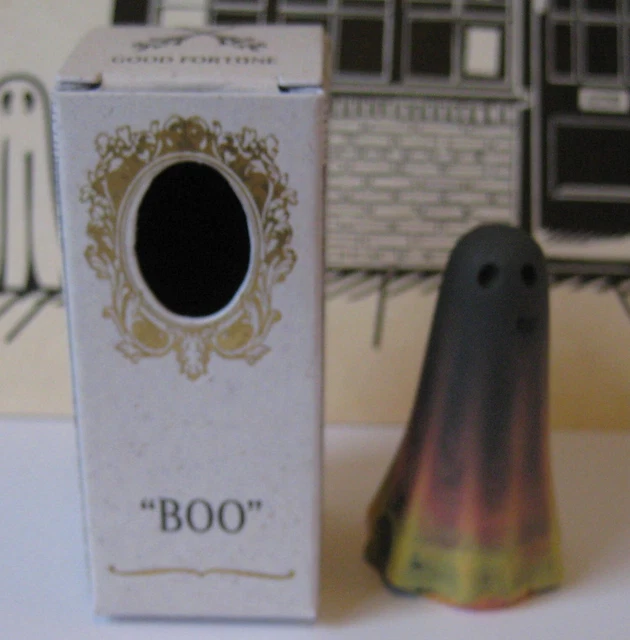 York Ghost Merchants Small black pink and yellow Boo figure