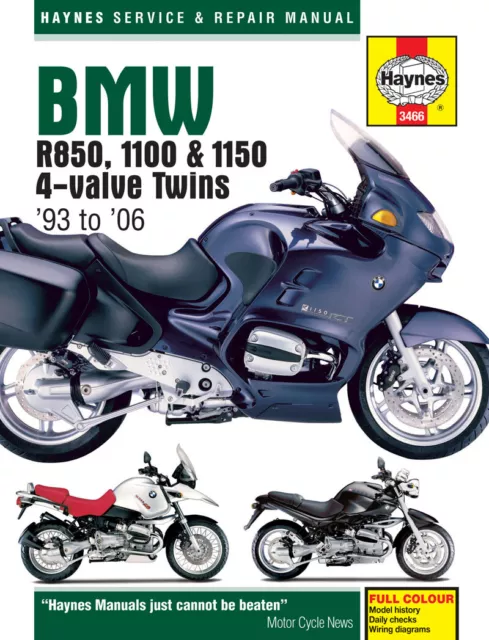 BMW R850, 1100 & 1150 4-valve Twins (93 - 06) Haynes Repair Manual (Paperback)