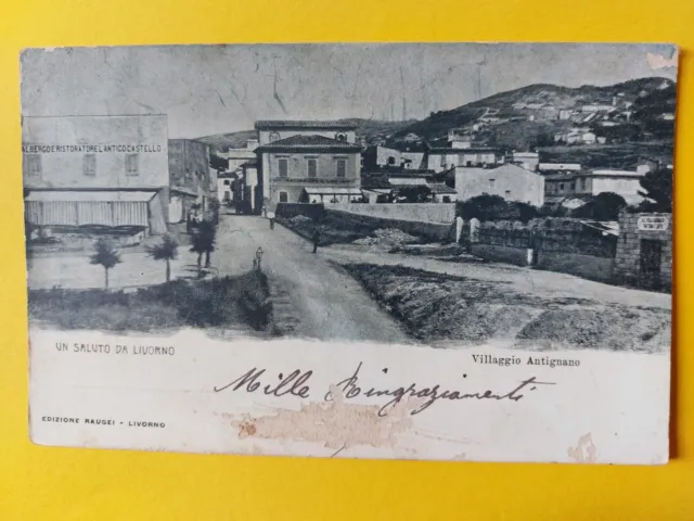 Un Saluto Da Livorno - Villaggio Antignano 1901