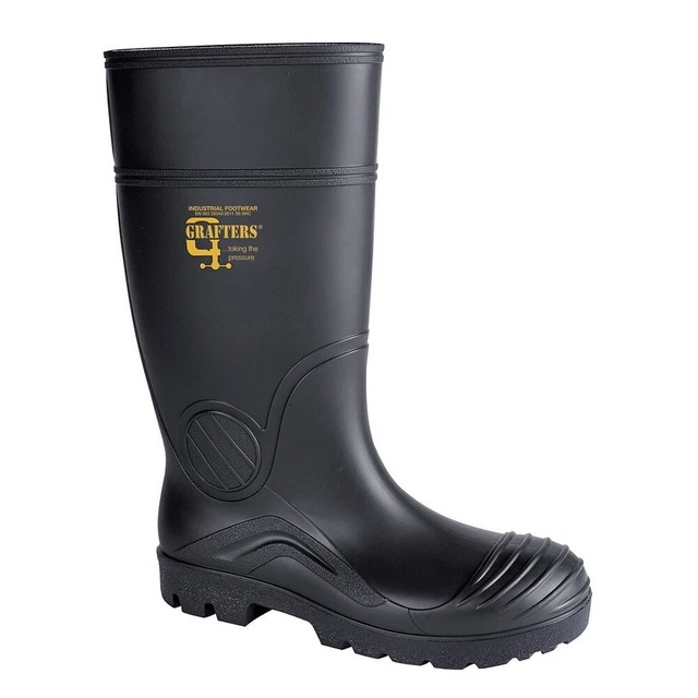 Grafters Stivale Impermeabile di Sicurezza in PVC Donna (DF1630)