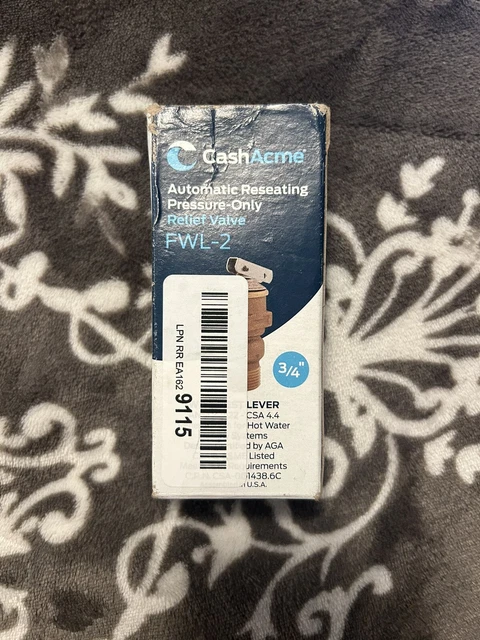 Cash Acme FWL-2 Automatic Reseating Pressure-Only Relief Valve 3/4" (150 PSI)