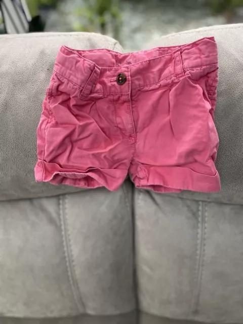 Peitte Bateau Pink Cotton Shorts 3-4 Years Girls