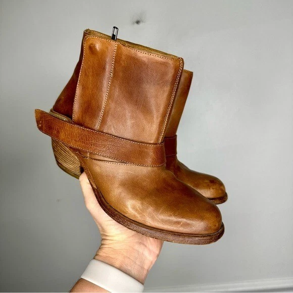 VPT by LD Tuttle Brown Leather Strap Boot Womens EU 36 US 6 VPT by LD Tuttle Brown Leather Strap Boot Womens EU 36 US 6