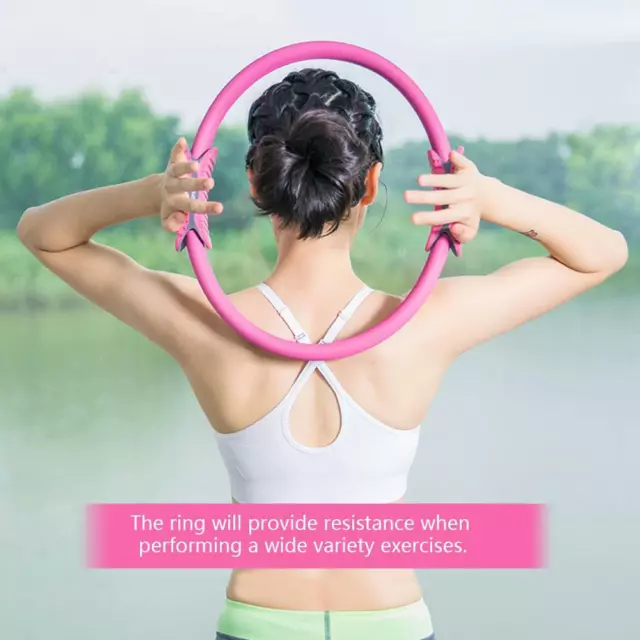 4 Colors Dual Grip Yoga Pilates Ring Resistance Circle for Thighs and Legs Yoga