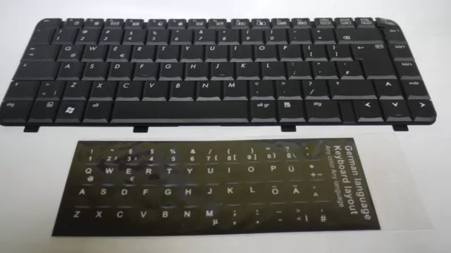 US Tastatur HP Pavilion DV2000 D2300 V3000 V3100 DV2900 NSK-H520G DE Aufkleber