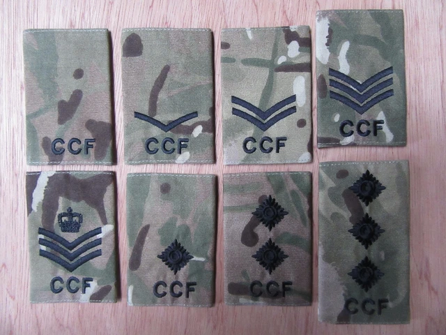 CCF, MTP RANK epaulette sliders [pair] Officer Ranks, new & unissued. £ ...