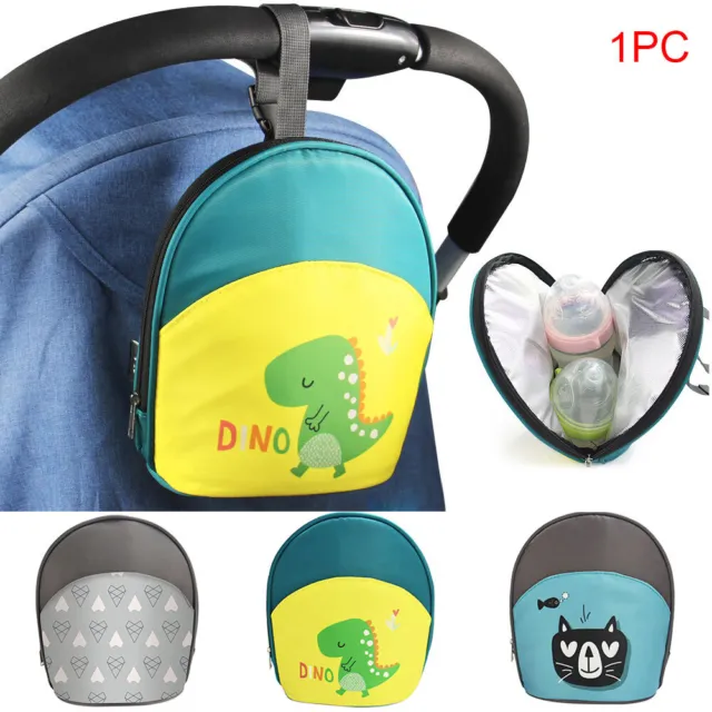 Milk Storage Baby Bottle Bag Pack Insulation Cooler Cartoon Print Outdoor Travel