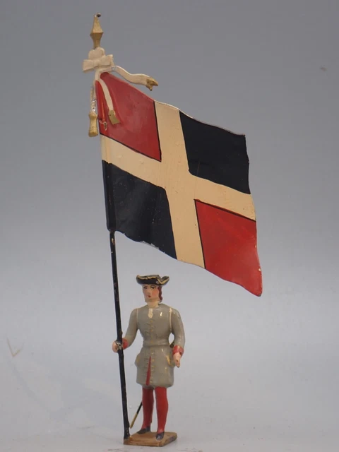 Soldat De Plomb CBG Mignot - Porte-drapeau Paris Saint Louis En L'Isle - 54mm - Occasion