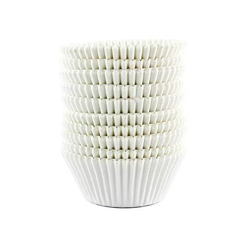 Baking Cups Cupcake Liners, Standard Sized, 300 Pcs (White)