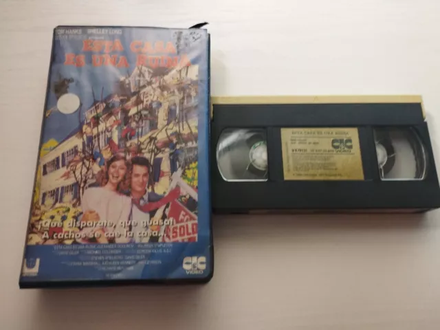 Esta Casa Es Una Ruina Tom Hanks Shelly Long Spielberg - VHS Cinta Tape Español