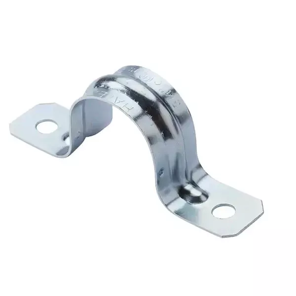 3/4 in. Galvanized 2-Hole Pipe Hanger Strap - 5O PACK