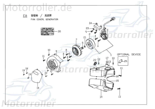 Accossato Bremsbelag Agpa82or Für PGO 150 X-rider (2003) – Organische Mischung