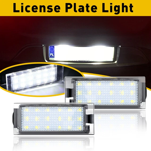 1PC 18 LED Car Number Plate Lamps Light Tail Lighting For Renault Clio Laa Megan