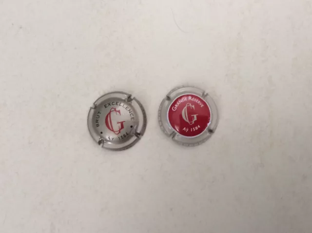 capsules champagne GOSSET 2 DIFFERENTES 1 Grande Réserve 1 Brut Excellence