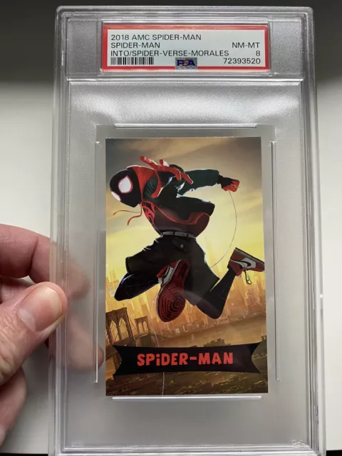 2018 AMC Spider-Man Card PSA 8 Miles Morales Into the Spider-Verse