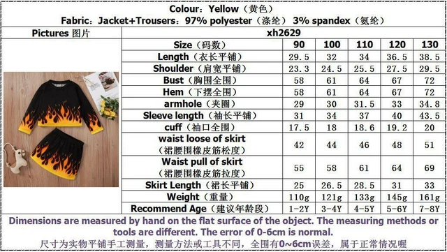 Pantaloni/gonne abiti a maniche lunghe per bambine bambini piccoli set 1-8T 10