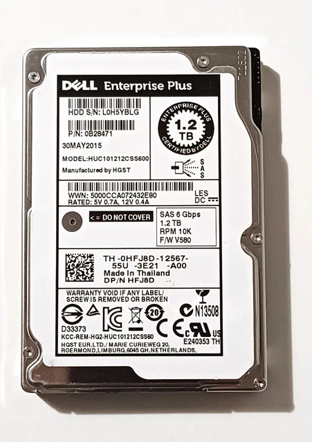 DISCO DURO DE SERVIDOR CISCO, 3TB 3G SAS 7.2K RPM 3.5″, UCS-HDD3TI2F214