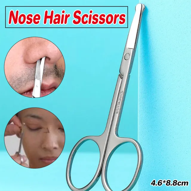 Nose Hair Remover Stainless Steel Scissors Trimmer Safety Clipper AU