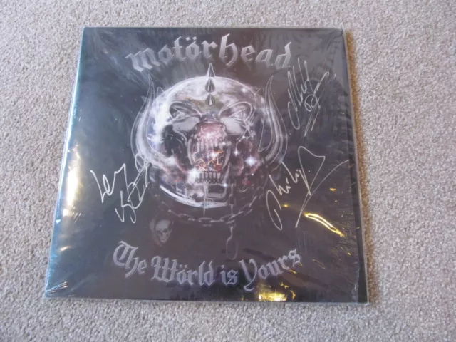 Autographed　Lemmy　MOTORHEAD　Yours　PicClick　Mikkey　UK　Lp　Is　Fully　Vinyl　Phil　£685.00　WORLD　Signed