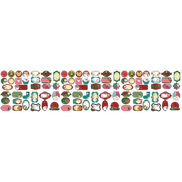18 Sets Selbstklebende Weihnachten Geschenk Tags Chrismas Party Favor 10