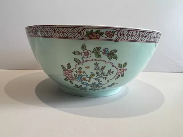 Calyx Ware Adams Singapore Bird Large Bowl Rare, 11" Diameter, 5" High