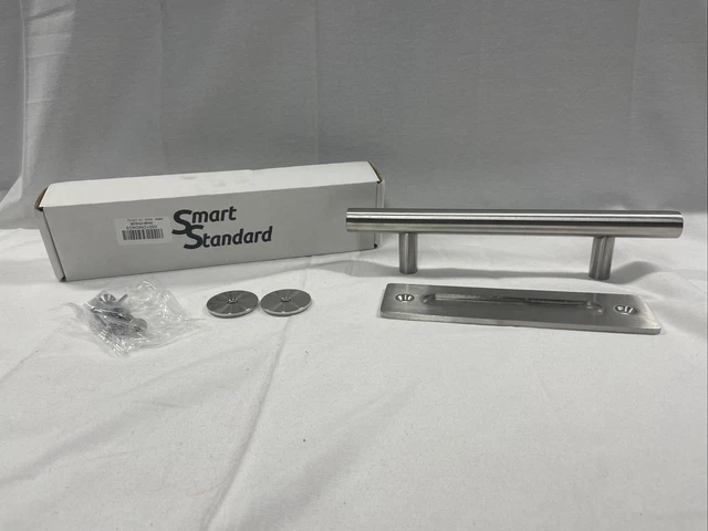 NEW 12 Inch Sliding Barn Door Handle, Pull Flush Hardware Set, Stainless Steel