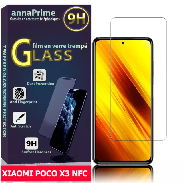 Vitre Protecteur d'écran Film Verre Trempe Xiaomi Poco X3 NFC/ Poco X3 6.67"