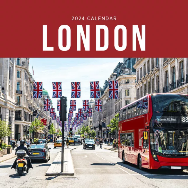 2024 Calendar London Square Wall by Paper Pocket 30cm x 30cm