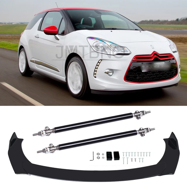 FRONT BUMPER LIP Splitter Spoiler Chin Body Kit + Strut Rods For