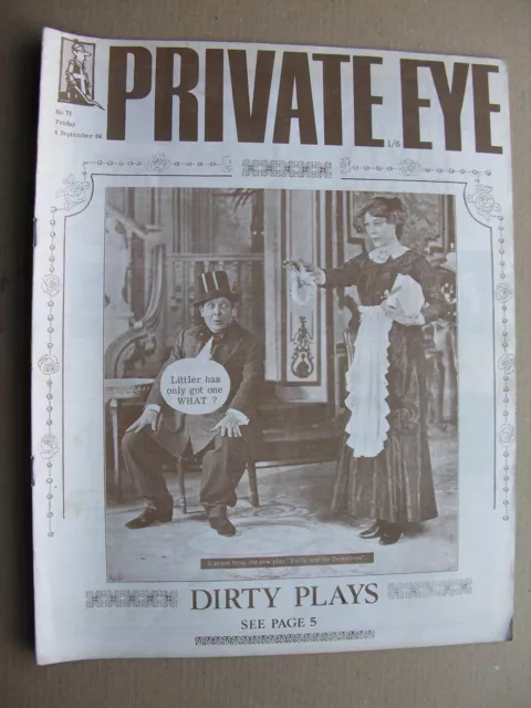 PRIVATE EYE 1964 4 September No 71 Spike Milligan, Emile Littler, Noel Coward