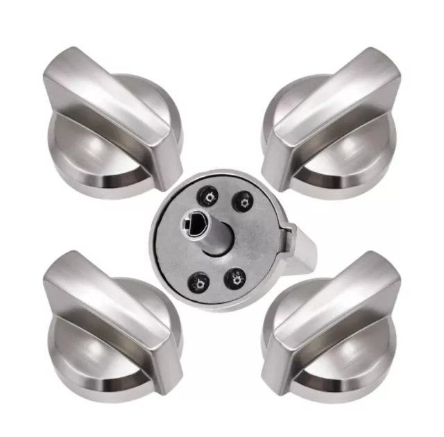 Funmit 5 Pack WB03X25796 Heavy Duty Burner Knob Exact Compatible with General El