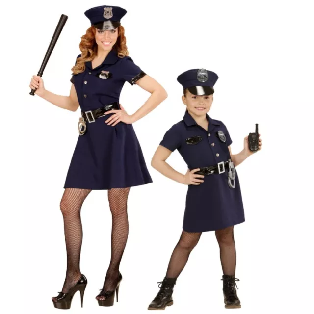 Sexy Polizistin Polizei Police Girl Partner Kostüm Uniform Damen Mädchen Kinder