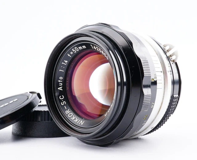 NEAR MINT Nikon NIKKOR S.C Auto 50mm f/1.4 Ai Converted MF Lens from Japan