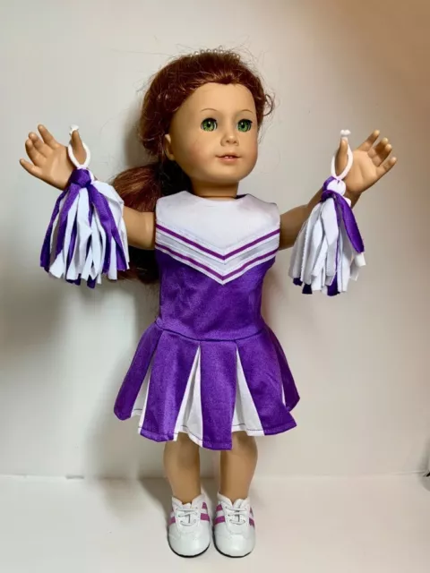 American girl sales cheerleader outfit purple