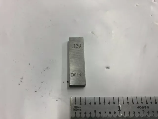 .139 Rectangle Steel Gage Block.