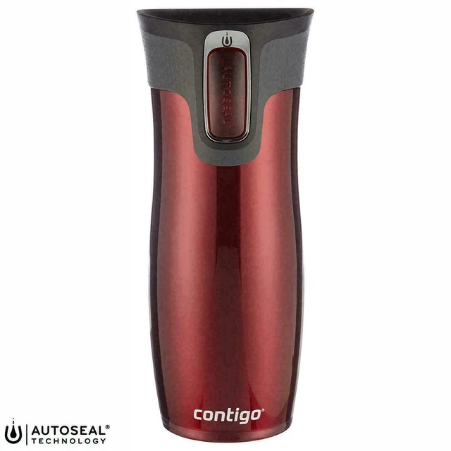 Contigo West Loop Travel Mug AutoSeal Vacuum Insulated Spill-Free - Red - 470ml