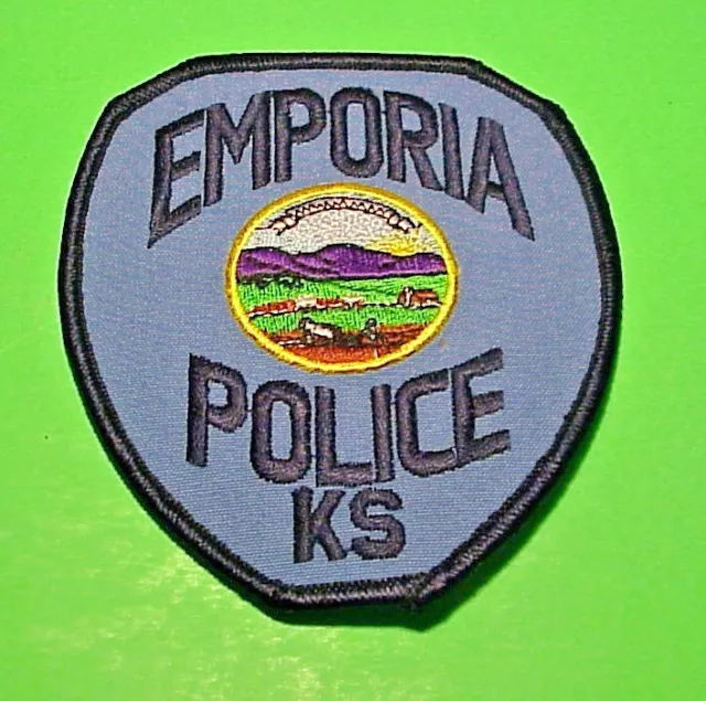 Emporia  Kansas  Ks  4 1/4"  Police Patch  Free Shipping!!!