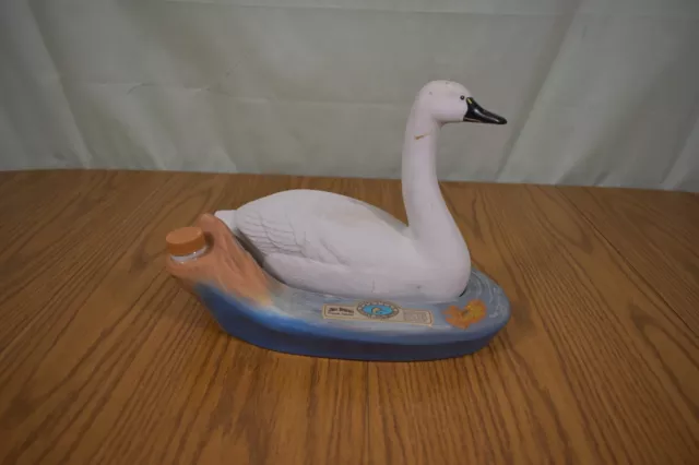 1991 Ducks Unlimited Regal China Jim Beam Tundra Swan Decanter